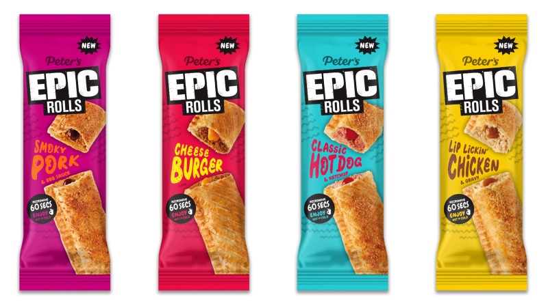 Line-up of Peter's Epic Roll packets