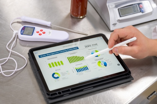 Tablet with waste analytics